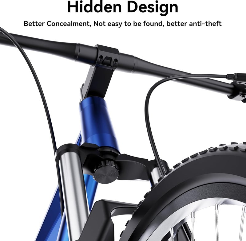 Dr.DJ AirTag Bike Mount Hidden in Fork - Waterproof Anti-Theft Airtag Holder for Bicycle Frame Tubes (Fits 21-30mm/0.82-1.18in) w/Tools, Durable ABS & Steel, for Apple Tracker Mount, Stealth &Ultra-Secure - Image 2